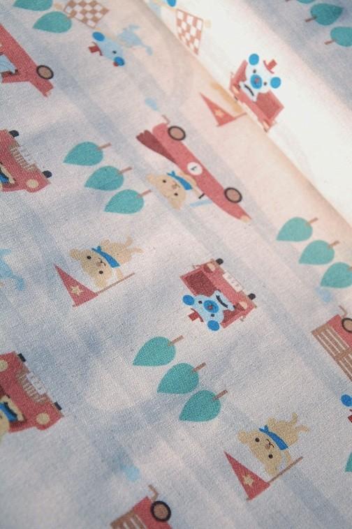 Remnant 93cm x 110cm - Bear Races - Puti de Pome - Kiyohara - The Eternal Maker - UK Fabric Shop