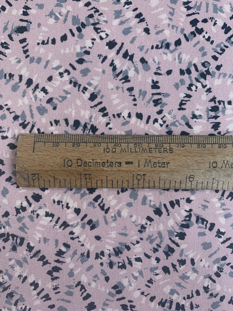 Remnant 95cm x 140cm - Little Notches on Dusky Pink - Woodland Notions by Nina Raby Jones - The Eternal Maker - UK Fabric Shop