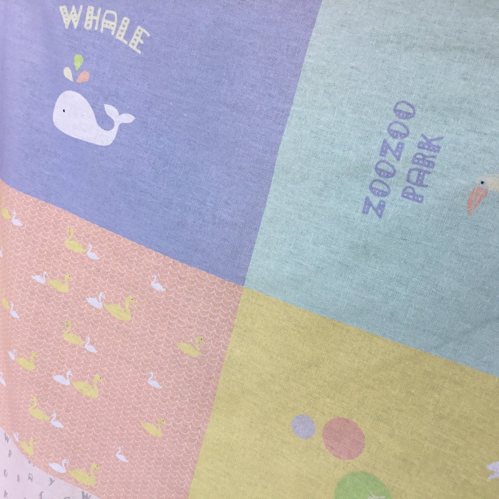 Retro Zoo Panel by Cottonvill - The Eternal Maker - UK Fabric Shop