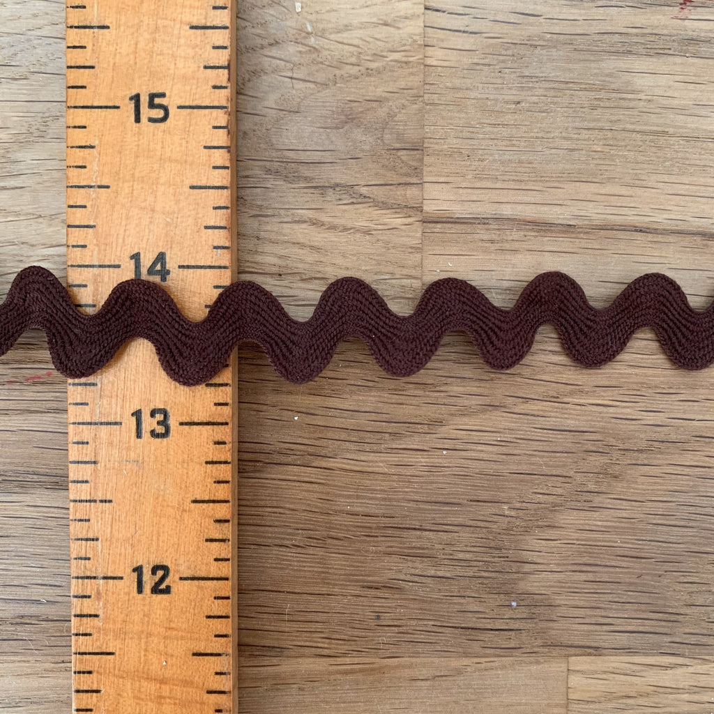 Ric Rac - 10mm - Brown - The Eternal Maker - UK Fabric Shop