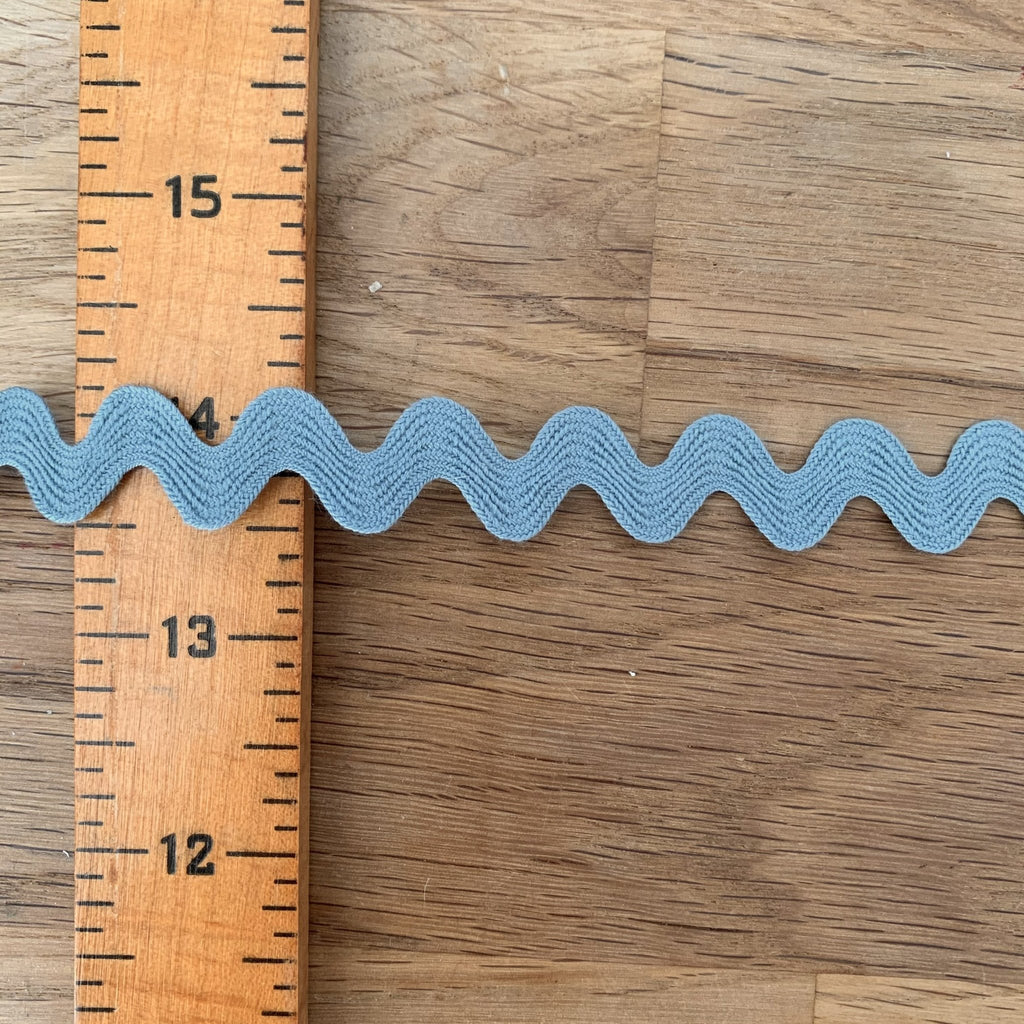 Ric Rac - 10mm - Dusty Blue - The Eternal Maker - UK Fabric Shop