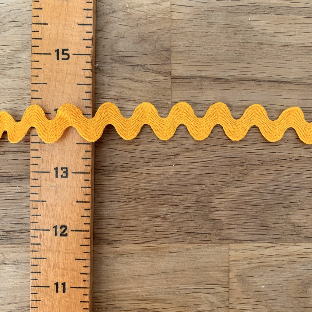 Ric Rac - 10mm - Gold - The Eternal Maker - UK Fabric Shop