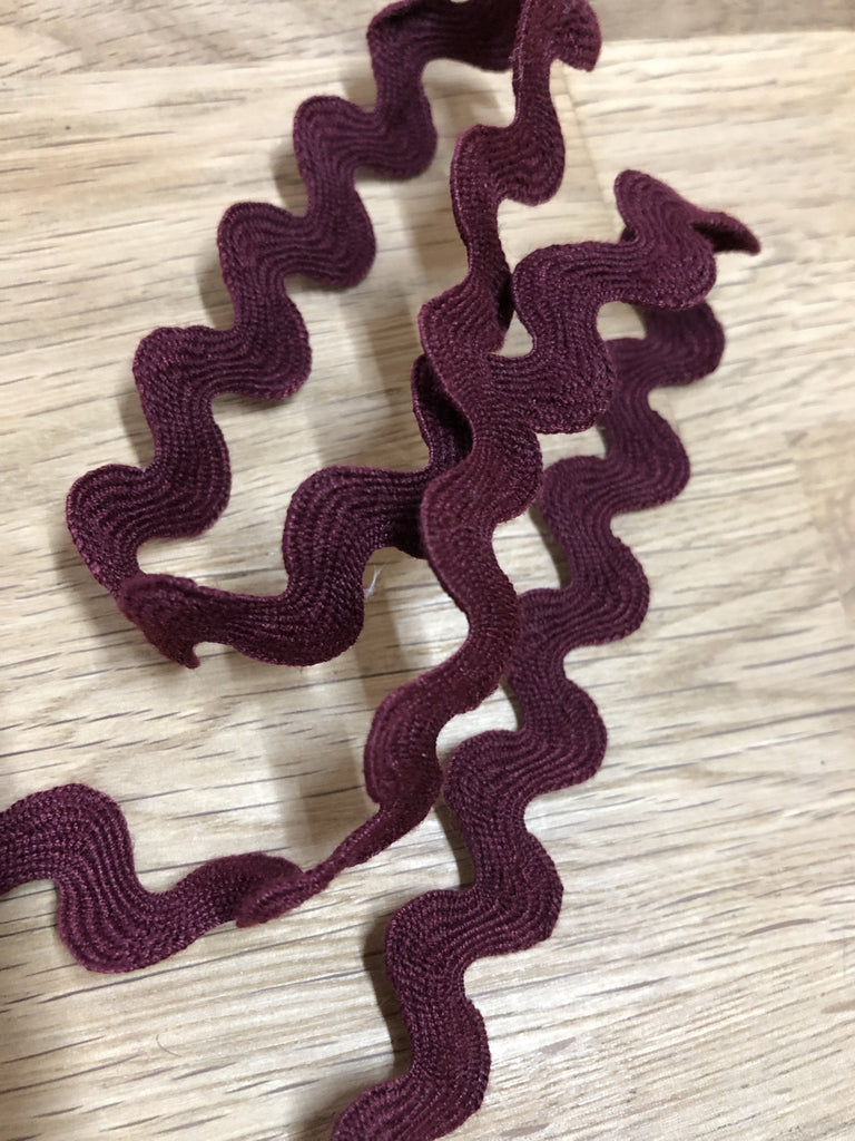 Ric Rac - 10mm - Merlot - The Eternal Maker - UK Fabric Shop