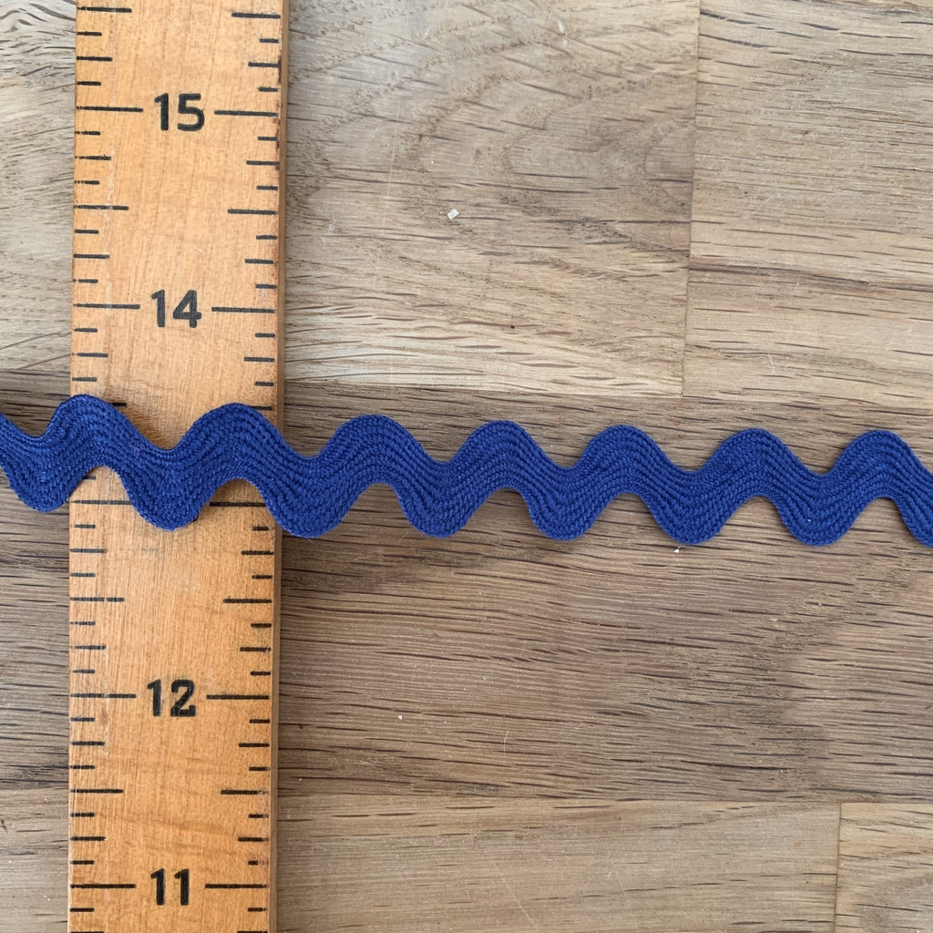 Ric Rac - 10mm - Royal Blue - The Eternal Maker - UK Fabric Shop