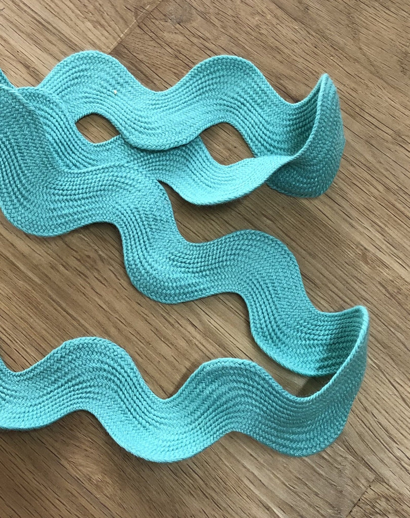 Ric Rac - 23mm - Aqua - The Eternal Maker - UK Fabric Shop
