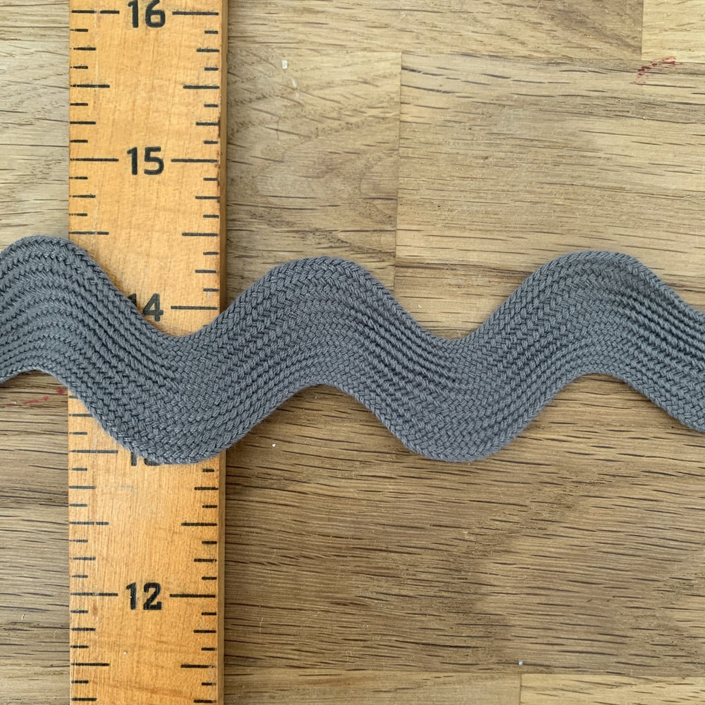 Ric Rac - 23mm - Graphite - The Eternal Maker - UK Fabric Shop