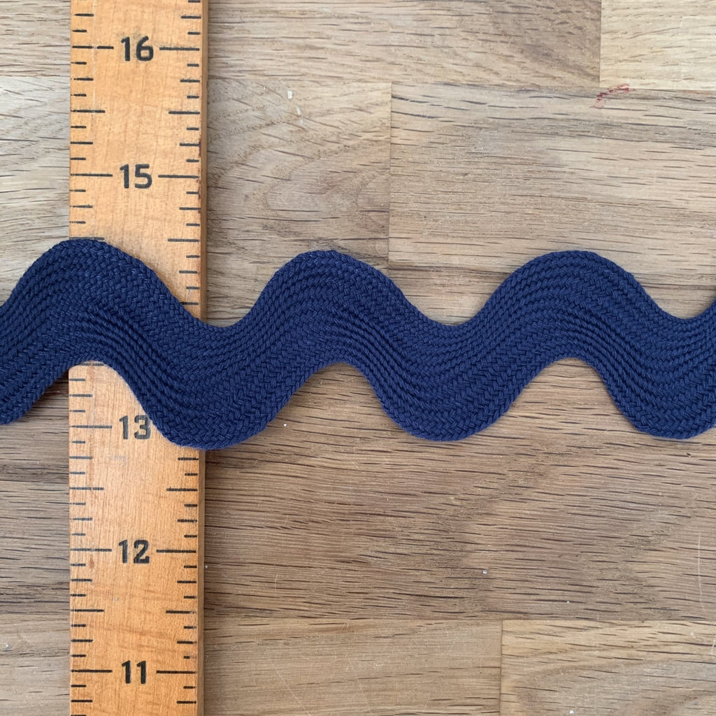Ric Rac - 23mm - Navy - The Eternal Maker - UK Fabric Shop