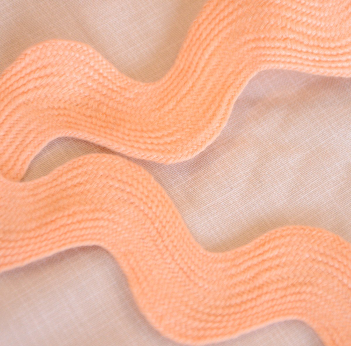 Peach Coloured Ric Rac Ric Rac - 23mm - Peach – The Eternal Maker
