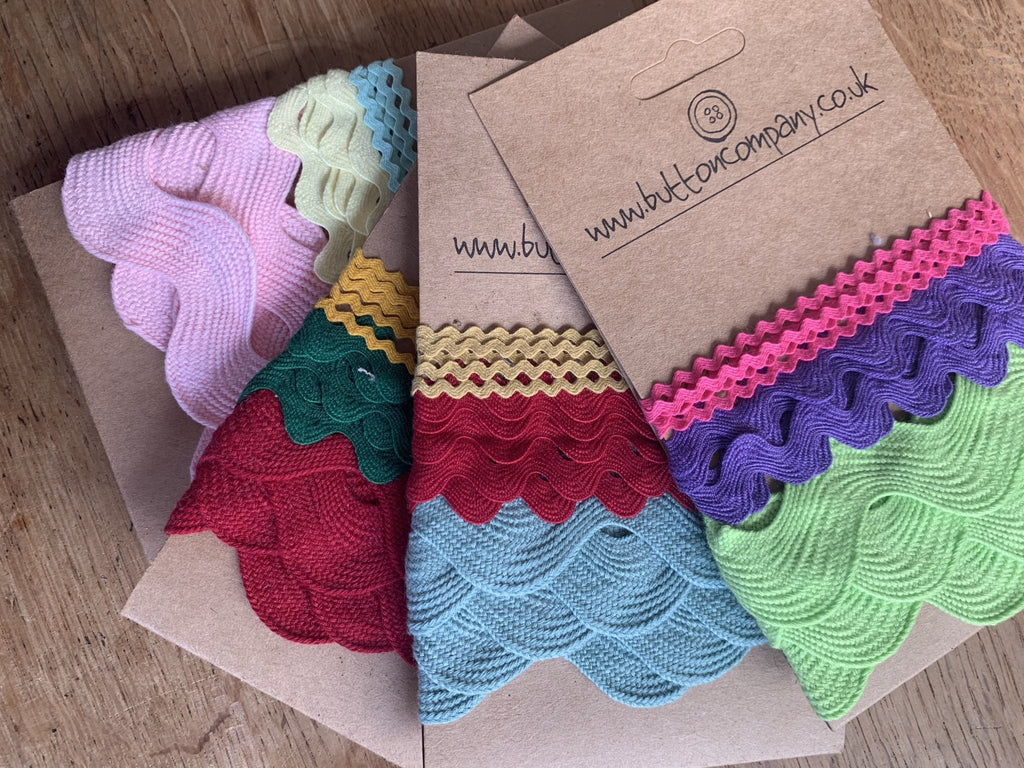 Ric Rac - 3 x 1m Mixed Colour Sets - The Eternal Maker - UK Fabric Shop