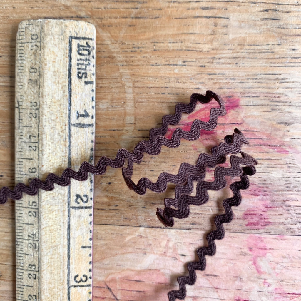 Ric Rac - 3mm - Chocolate Brown - The Eternal Maker - UK Fabric Shop
