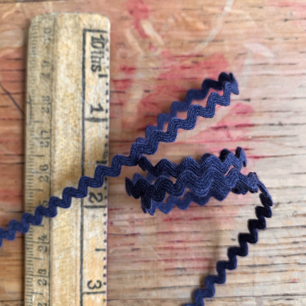 Ric Rac - 3mm - Navy - The Eternal Maker - UK Fabric Shop