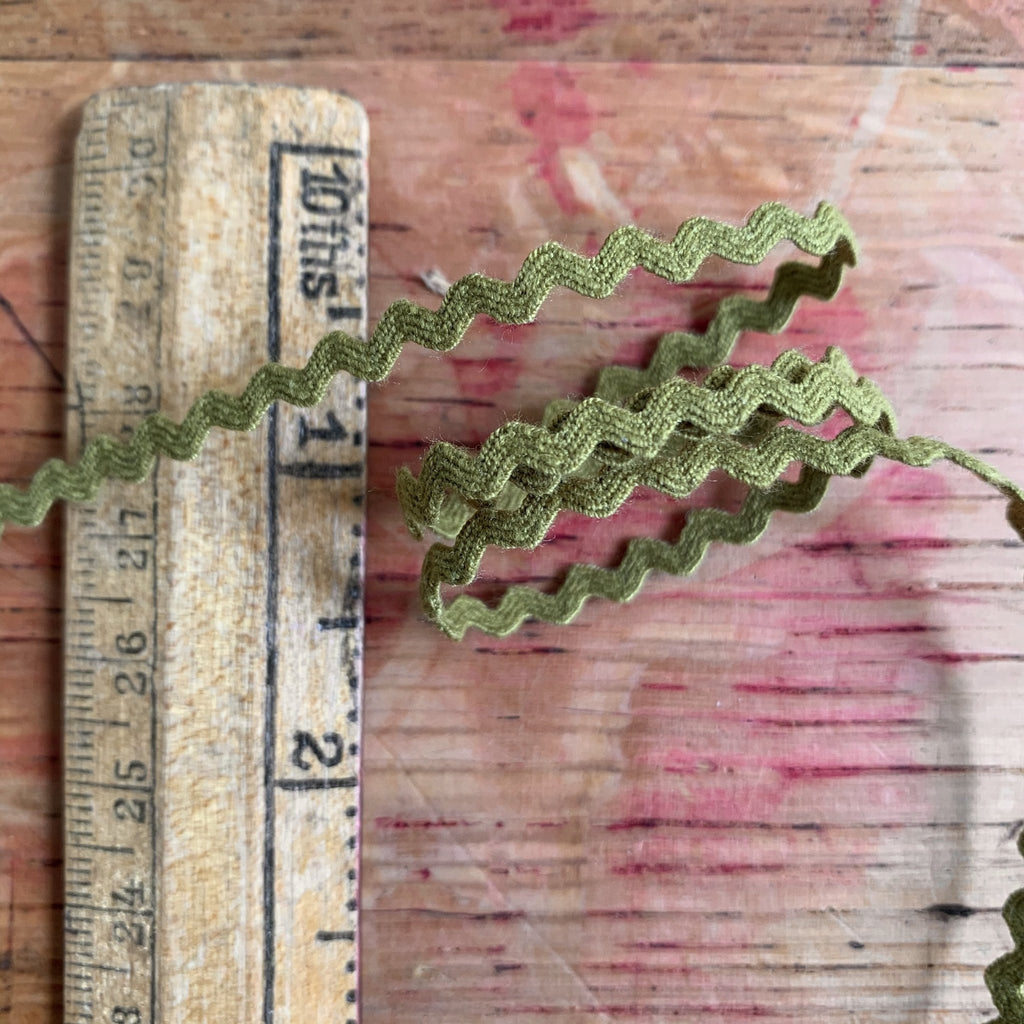 Ric Rac - 3mm - Olive - The Eternal Maker - UK Fabric Shop