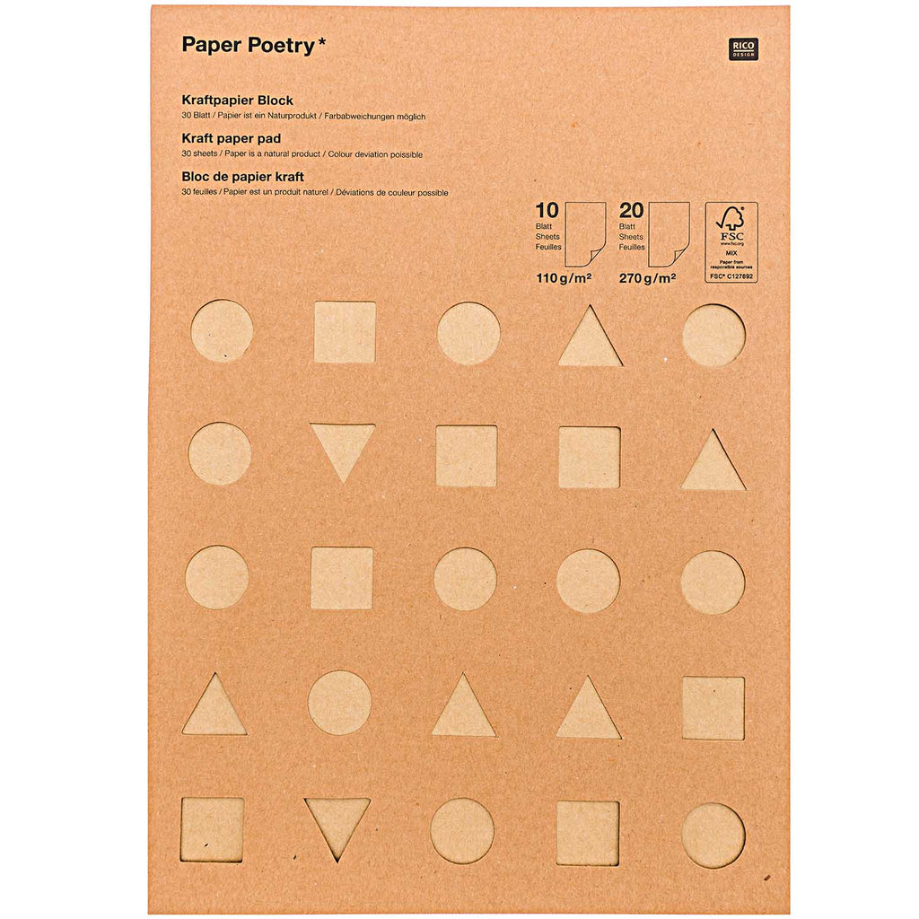 Rico Craft Supplies Kraft Paper Pad - A4