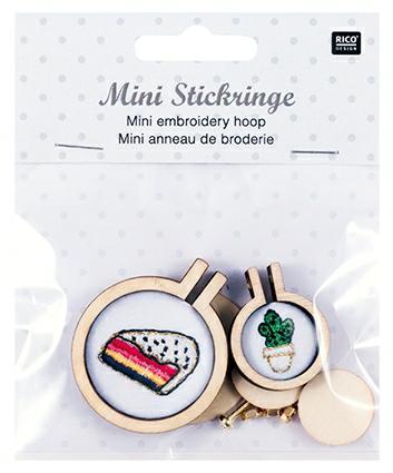 Rico Craft Supplies Mini Embroidery Hoops - 2 pack