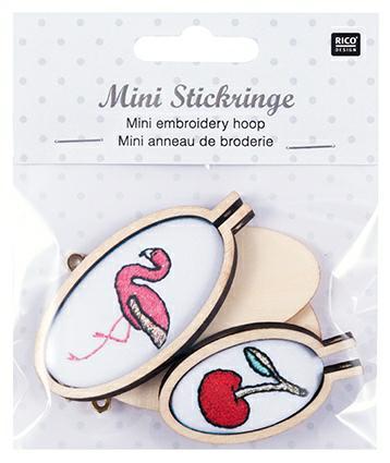 Rico Craft Supplies Mini Embroidery Hoops - Oval