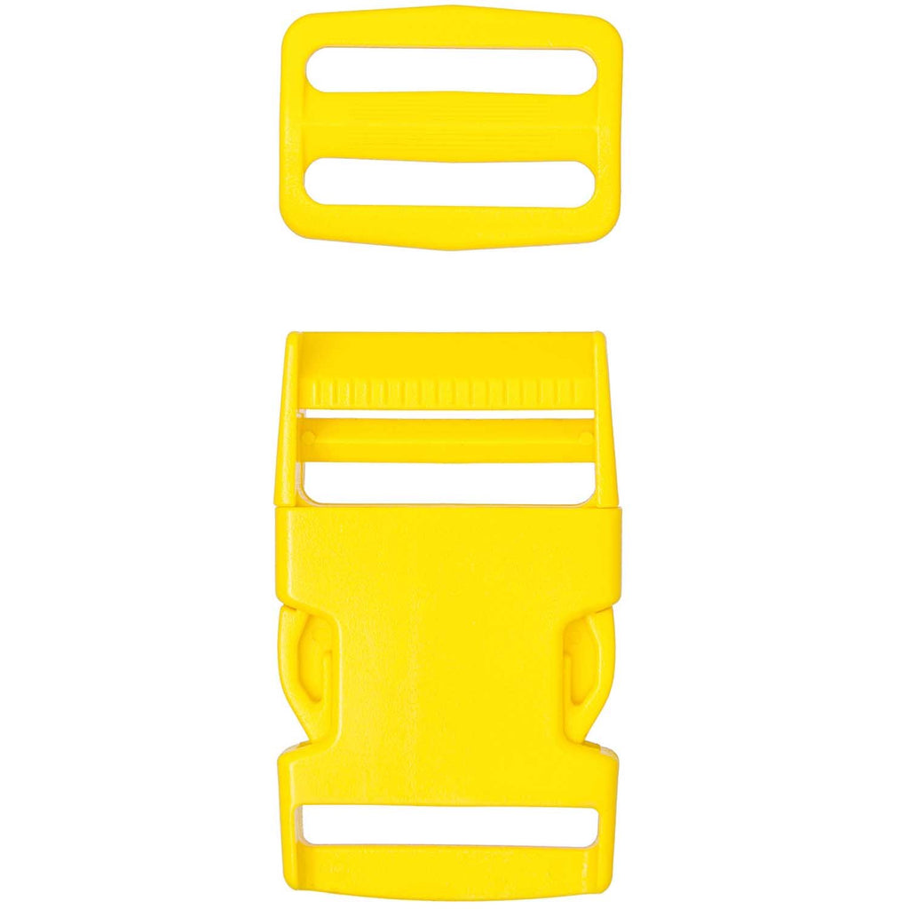 Rico Metal Hardware Plastic Snap Side Release Buckle - 40mm - Yellow