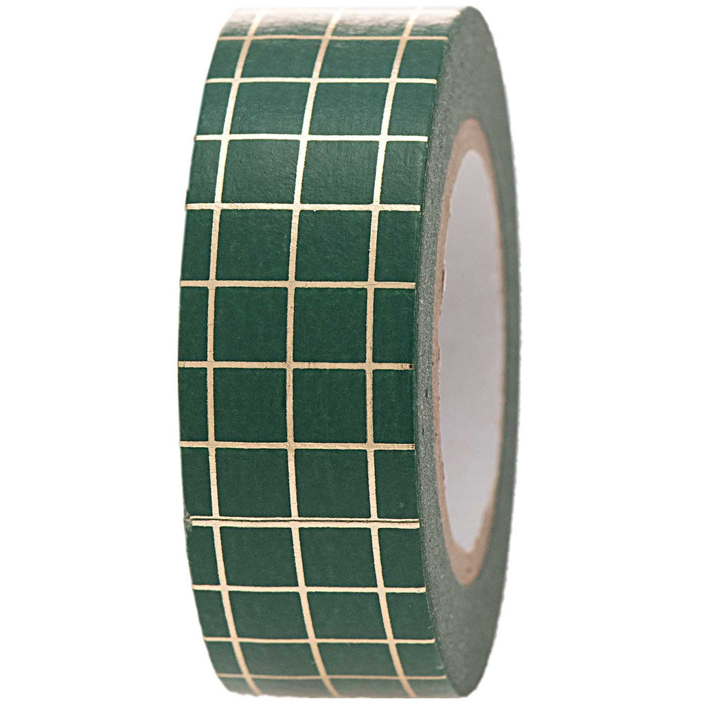 Rico Washi Tape Grid - Green Gold - Washi Tape - Rico Design