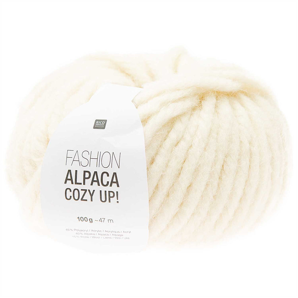 Rico Yarn Fashion Alpaca Cozy Up! - Super Chunky - Ivory 001 - Rico