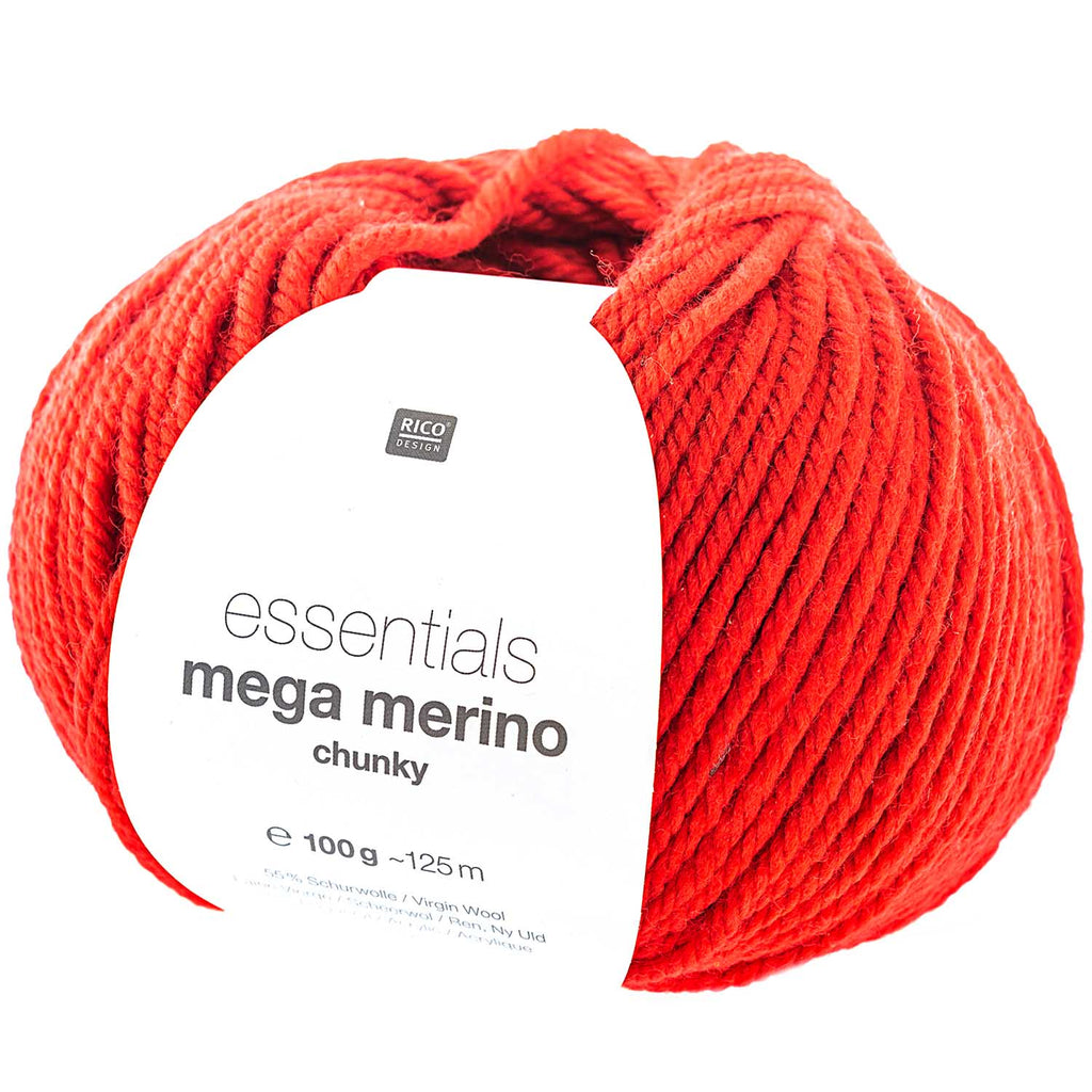 Rico Yarn Red - Mega Wool Chunky - Rico