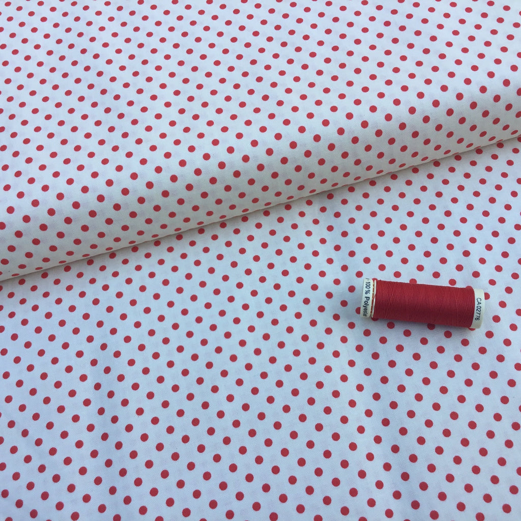 Riley Blake Fabric Red Spot on Cream - Seaside - October Afternoon - Riley Blake Designs