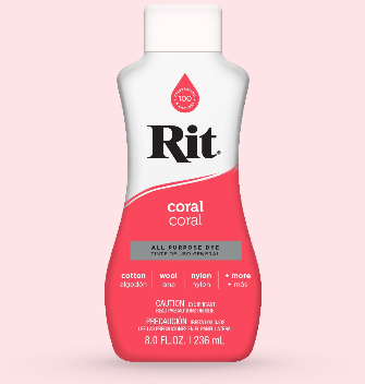 Rit Dye Dye Rit All Purpose Dye Liquid - 236ml: Coral
