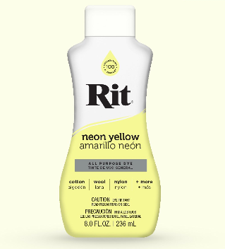 Rit Dye Dye Rit All Purpose Dye Liquid - 236ml: Neon Yellow