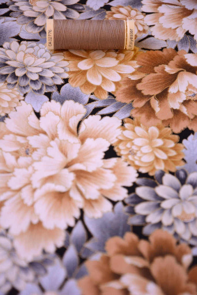 Robert Kaufman Fabric Carnations - Asian Traditions Antique - Robert Kaufman