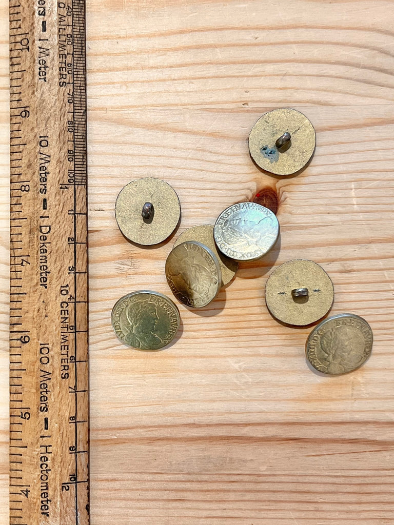 Roman Coin Button - 24mm - The Eternal Maker - UK Fabric Shop