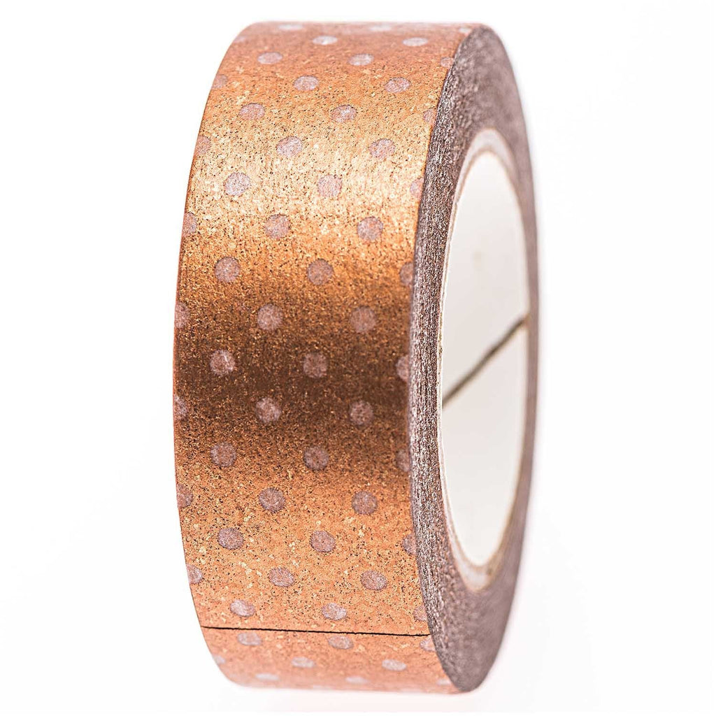 Rose Gold Spot Washi Tape - The Eternal Maker - UK Fabric Shop