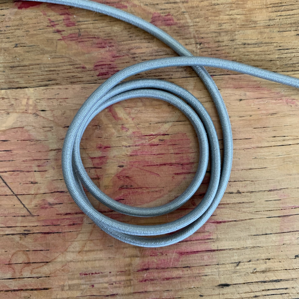Round Elastic - 3mm - Grey - The Eternal Maker - UK Fabric Shop
