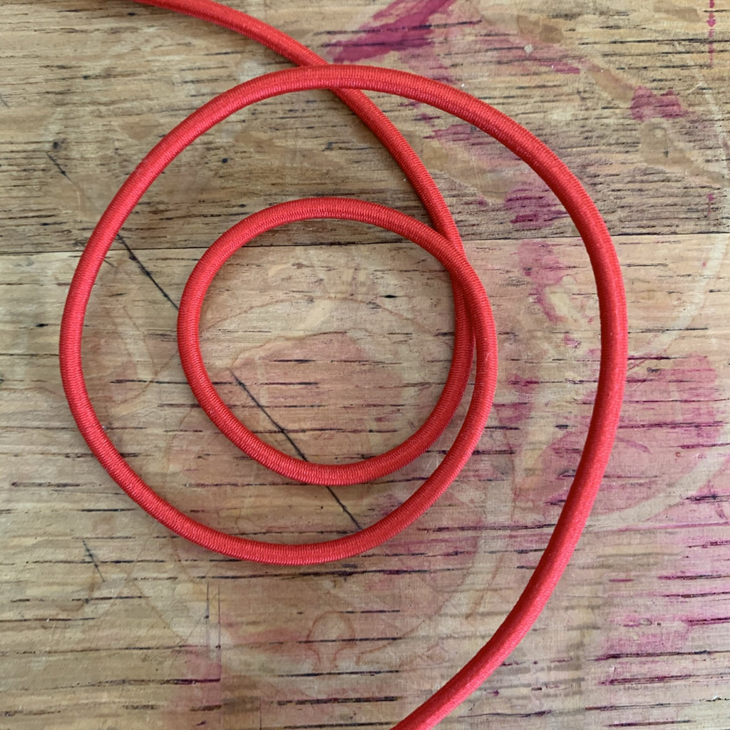 Round Elastic - 3mm - Red - The Eternal Maker - UK Fabric Shop