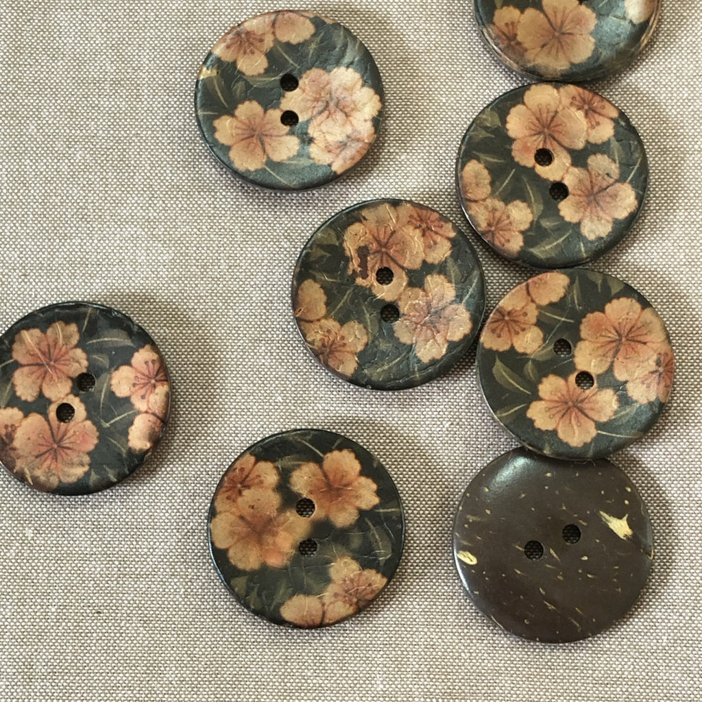 Sakura Coconut Button 30mm - The Eternal Maker - UK Fabric Shop