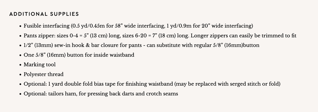 Sasha Trousers - Closet Core Patterns - The Eternal Maker - UK Fabric Shop