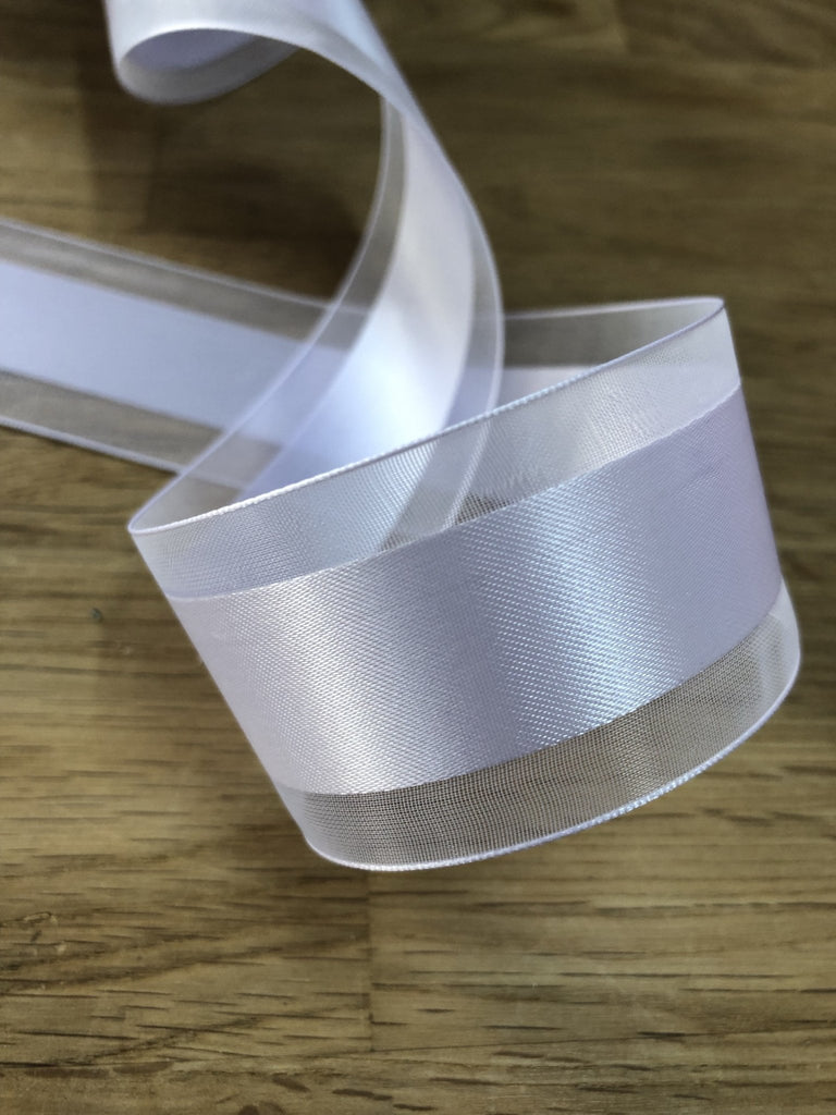 Satin organza ribbon - lilac - 38mm - The Eternal Maker - UK Fabric Shop