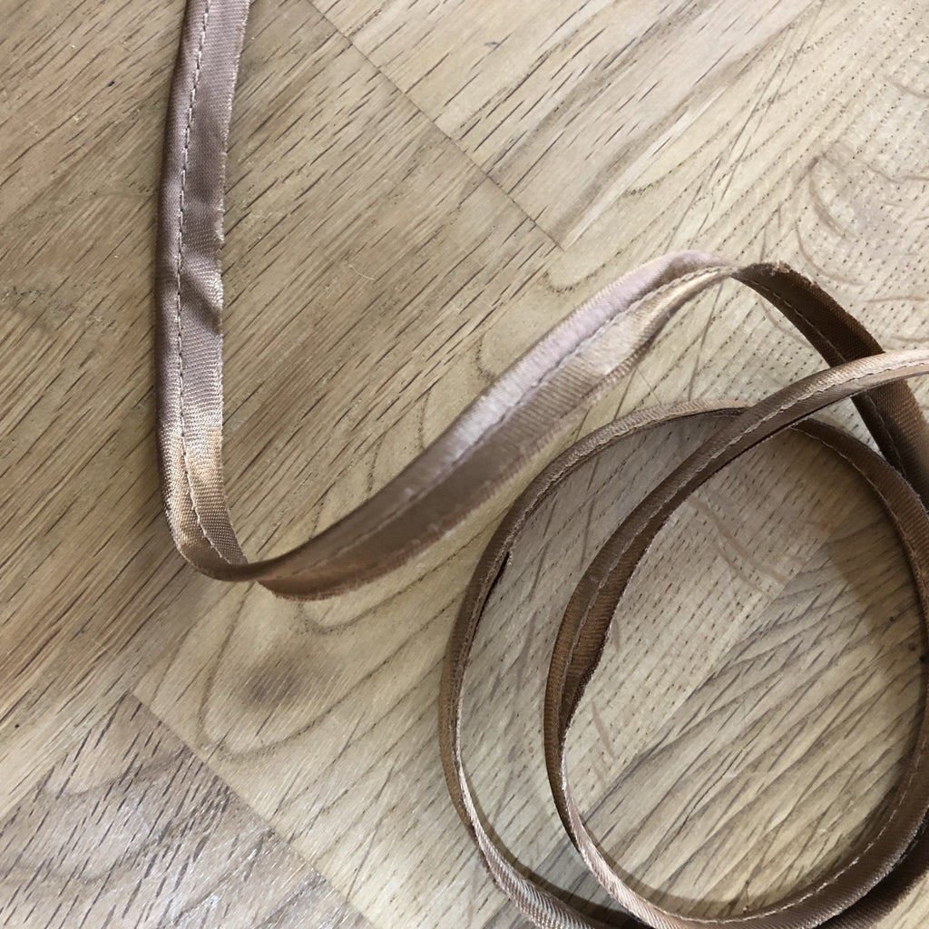 Satin Piping Cord - 8mm - Caramel Brown - The Eternal Maker - UK Fabric Shop