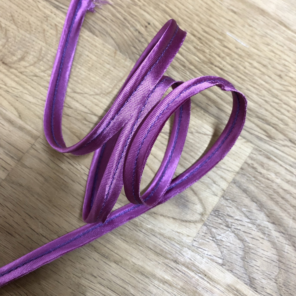 Satin Piping Cord Ribbon 10mm - Magenta - The Eternal Maker - UK Fabric Shop