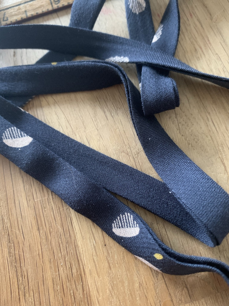 Seed Night Viscose Bias Binding - 10mm - The Eternal Maker - UK Fabric Shop