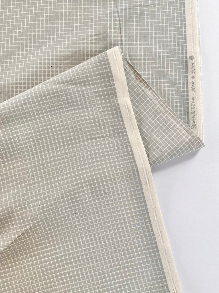 Sevenberry Fabric Grid in Smoke - Sevenberry