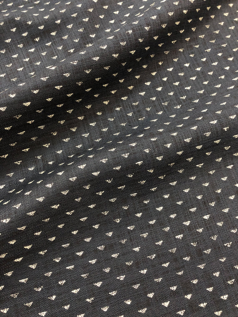 Japanese Brushed Linen Twill - Black – Maker's Fabric