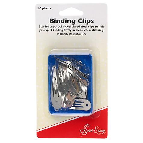 Sew Easy Haberdashery Binding Clips - Steel