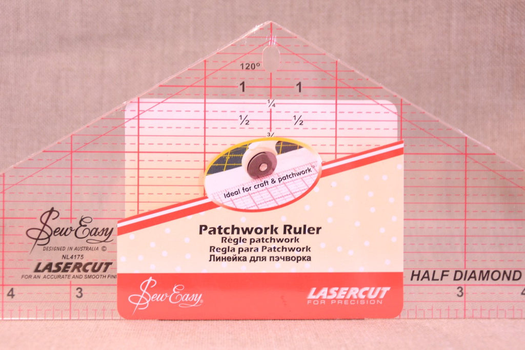 Sew Easy Rulers & Measures Half Diamond Patchwork Ruler - 14 1/2'' x 4 1/2''