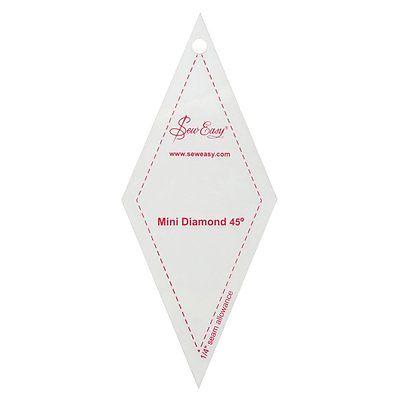 Sew Easy Rulers & Measures Mini 45 Degree Diamond Template