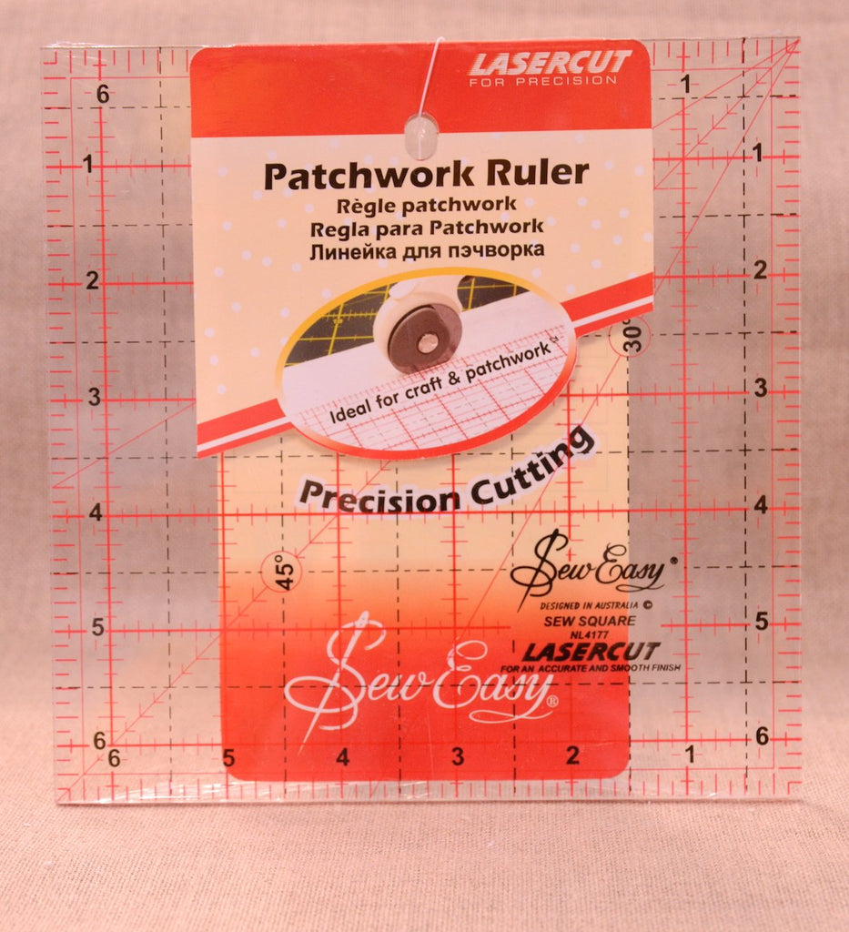 Sew Easy Rulers & Measures Patchwork Ruler - 6.5” Square - Sew Easy