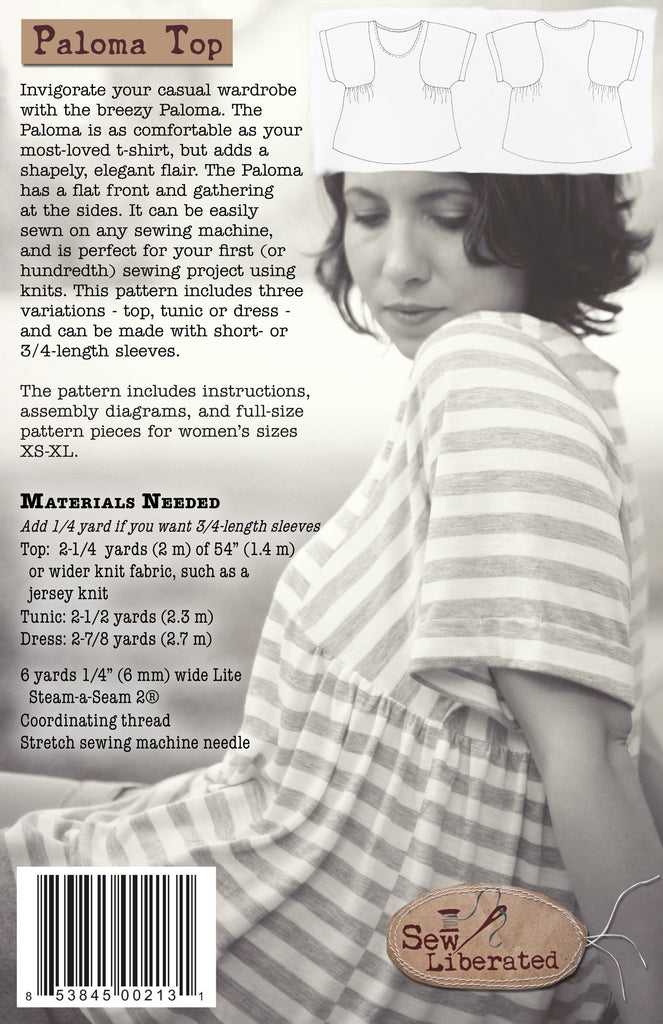Sew Liberated Dress Patterns Paloma Top, Tunic + Dress - Sew Liberated - Digital Download PDF Sewing Pattern