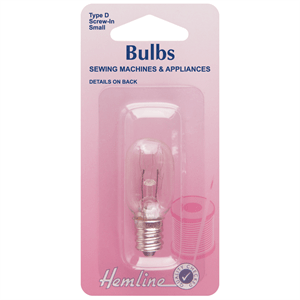 Sewing Machine Bulbs Screw - in Small - The Eternal Maker - UK Fabric Shop