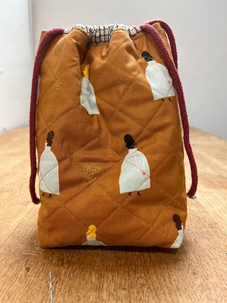 Shampoo Ladies - Quilted Drawstring Bag - The Eternal Maker - UK Fabric Shop