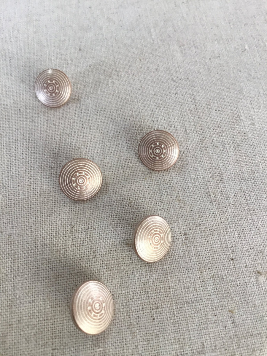 Shield Button - 15mm - Light Gold – The Eternal Maker