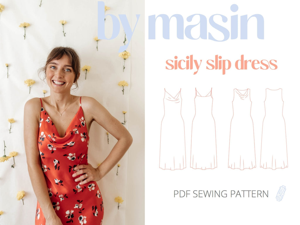 Sicily Slip Dress - Masin Sewing Patterns - Digital - The Eternal Maker - UK Fabric Shop