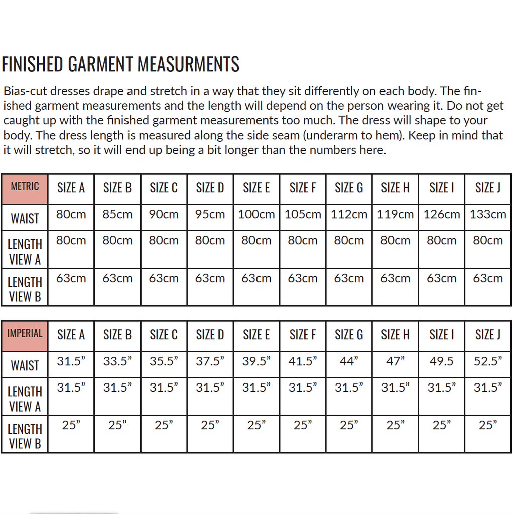 Sicily Slip Dress - Masin Sewing Patterns - Digital - The Eternal Maker - UK Fabric Shop
