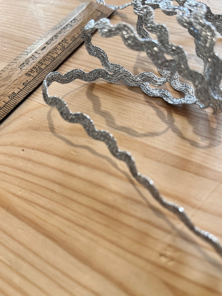 Silver Ric Rac - 8mm - The Eternal Maker - UK Fabric Shop
